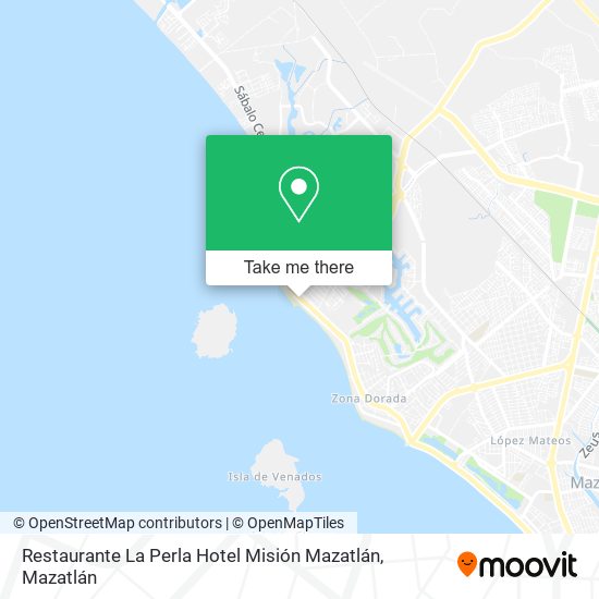 Restaurante La Perla Hotel Misión Mazatlán map
