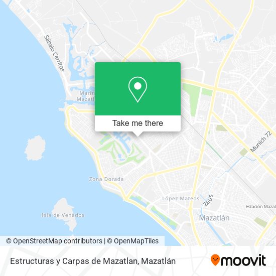 Estructuras y Carpas de Mazatlan map