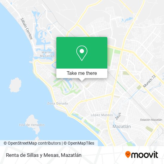 Renta de Sillas y Mesas map