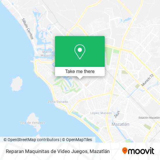 Reparan Maquinitas de Video Juegos map