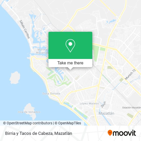 Mapa de Birria y Tacos de Cabeza