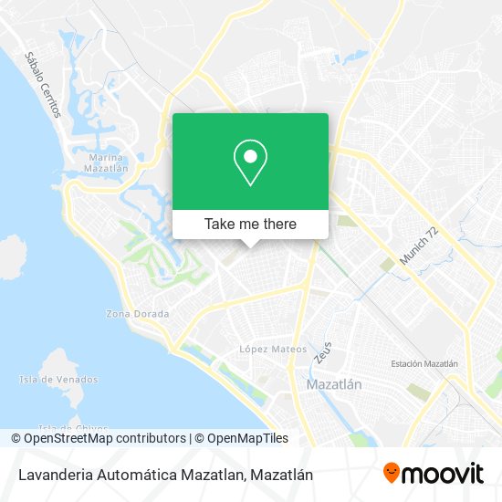 Mapa de Lavanderia Automática Mazatlan