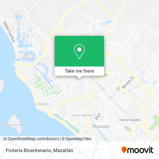 Fruteria Bicentenario map