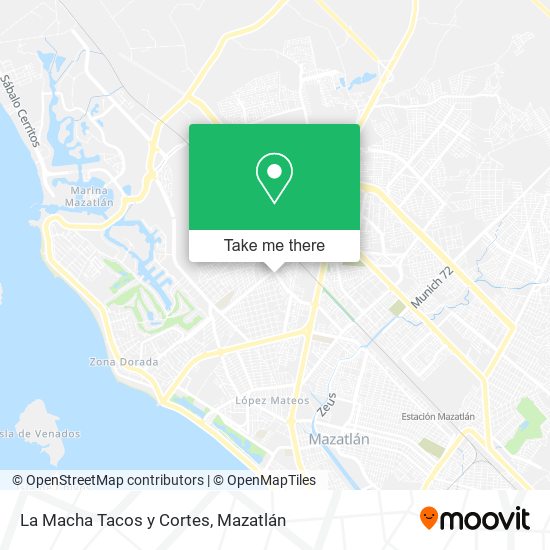 Mapa de La Macha Tacos y Cortes