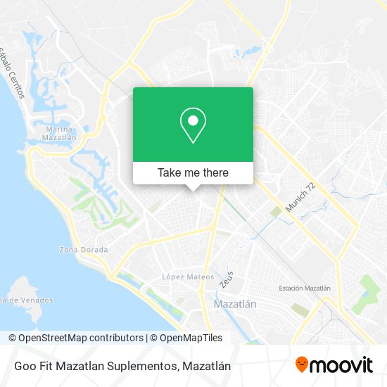 Mapa de Goo Fit Mazatlan Suplementos