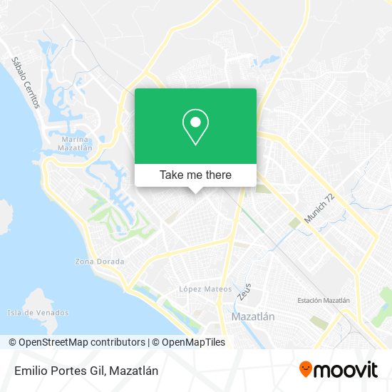 Mapa de Emilio Portes Gil