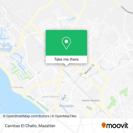 Carnitas El Chalio map