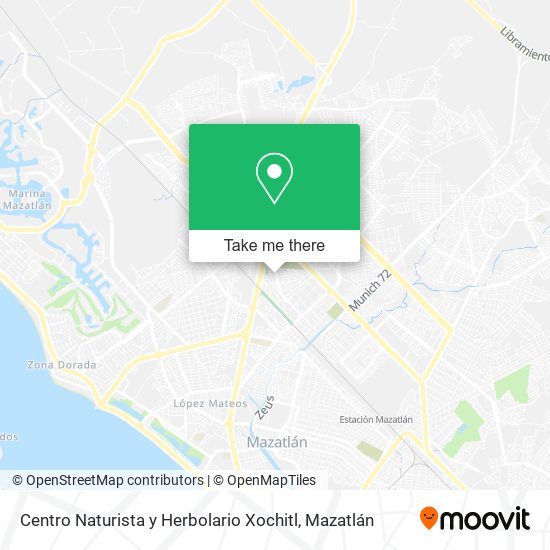 Centro Naturista y Herbolario Xochitl map
