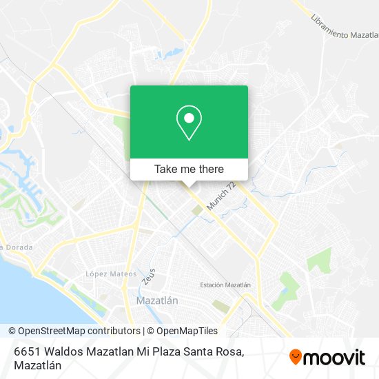 Mapa de 6651 Waldos Mazatlan Mi Plaza Santa Rosa