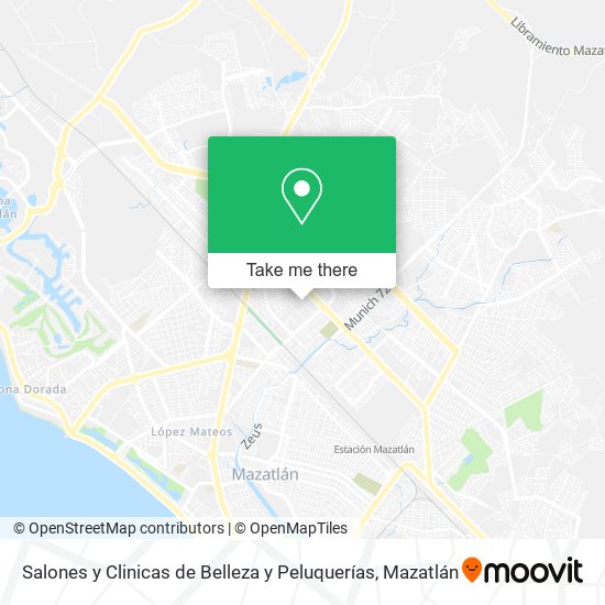 Salones y Clinicas de Belleza y Peluquerías map