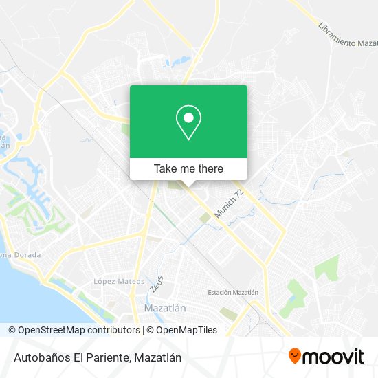 Autobaños El Pariente map