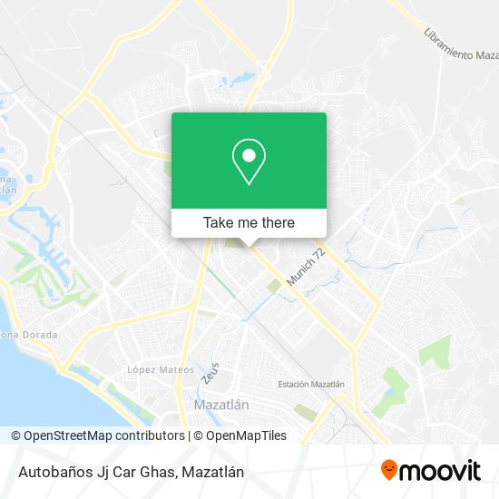 Autobaños Jj Car Ghas map