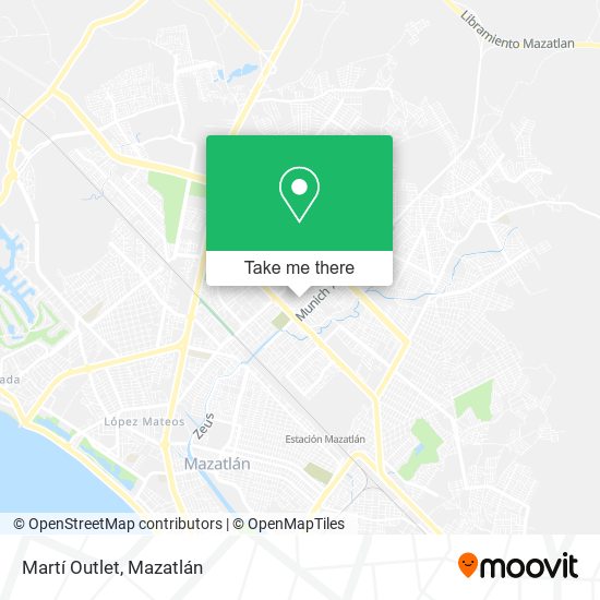 Martí Outlet map