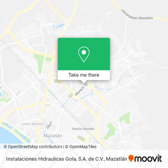 Mapa de Instalaciones Hidraulicas Gola, S.A. de C.V.