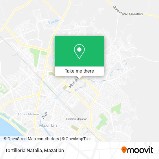Mapa de tortillería Natalia