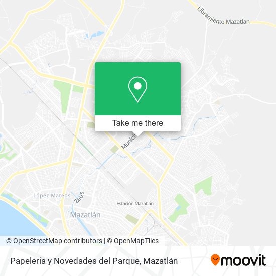 Papeleria y Novedades del Parque map