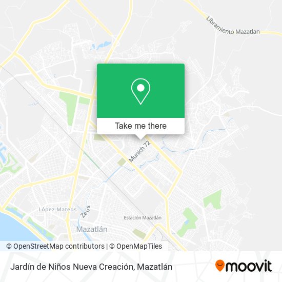 Mapa de Jardín de Niños Nueva Creación