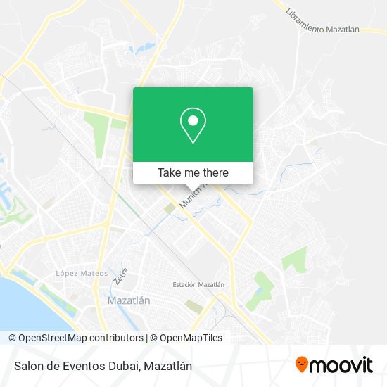 Salon de Eventos Dubai map