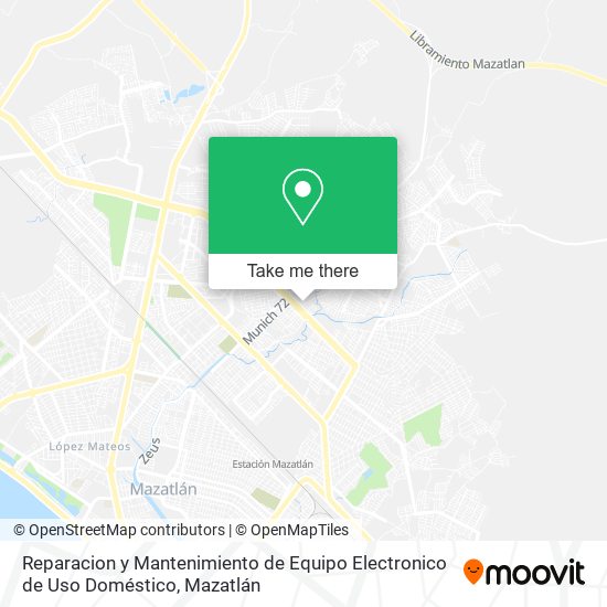 Reparacion y Mantenimiento de Equipo Electronico de Uso Doméstico map