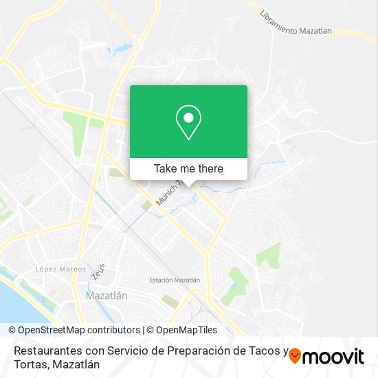 Restaurantes con Servicio de Preparación de Tacos y Tortas map