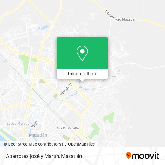 Mapa de Abarrotes josé y Martín