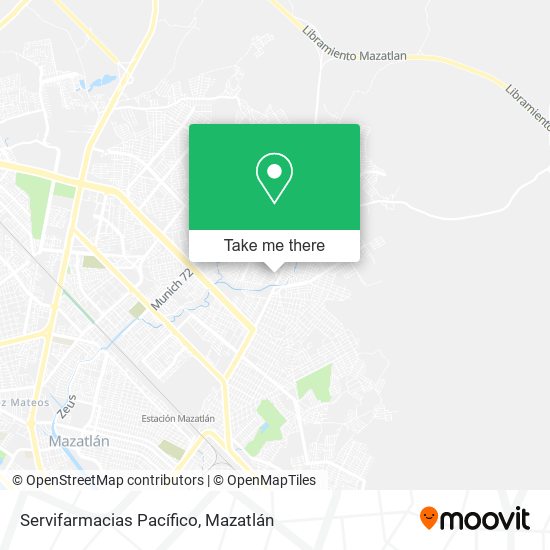 Servifarmacias Pacífico map