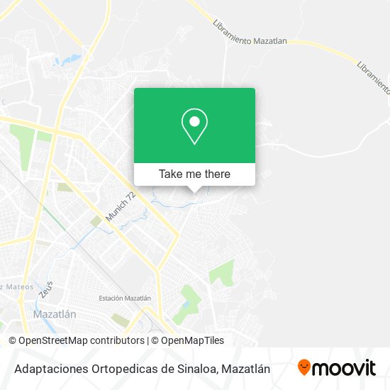 Adaptaciones Ortopedicas de Sinaloa map