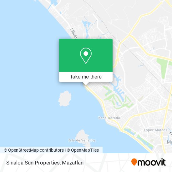 Sinaloa Sun Properties map