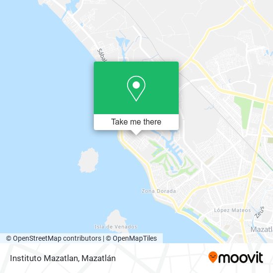 Instituto Mazatlan map