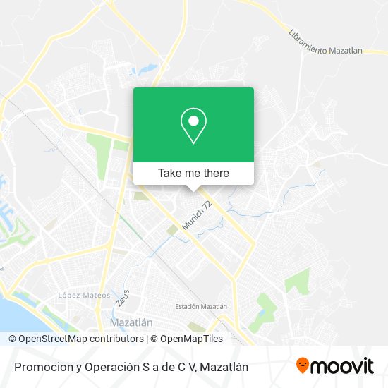 Mapa de Promocion y Operación S a de C V