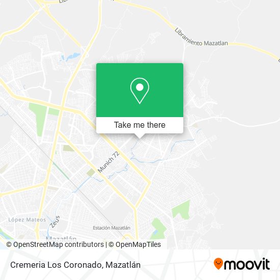 Cremeria Los Coronado map