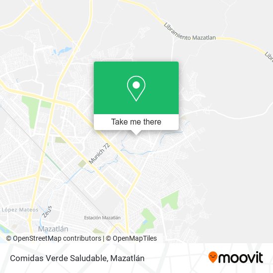 Comidas Verde Saludable map
