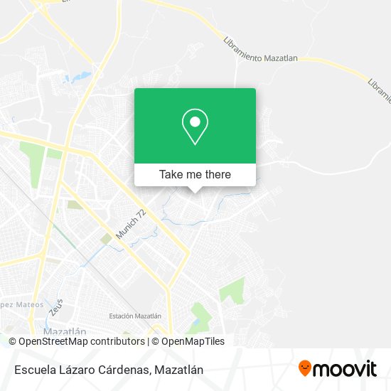 Escuela Lázaro Cárdenas map