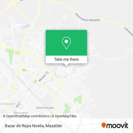 Mapa de Bazar de Ropa Noelia