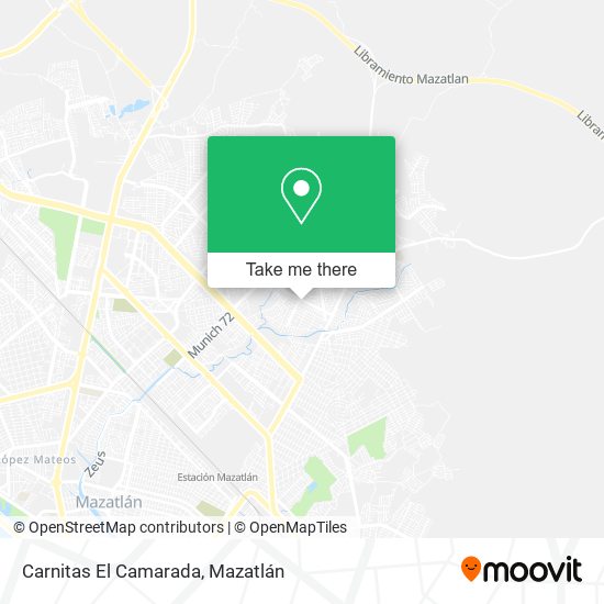 Carnitas El Camarada map