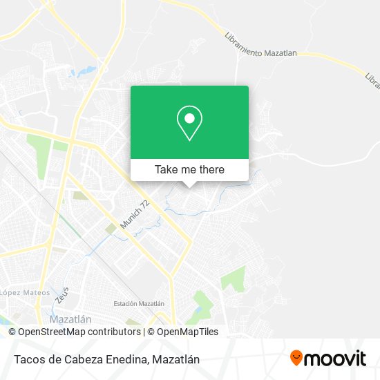 Tacos de Cabeza Enedina map