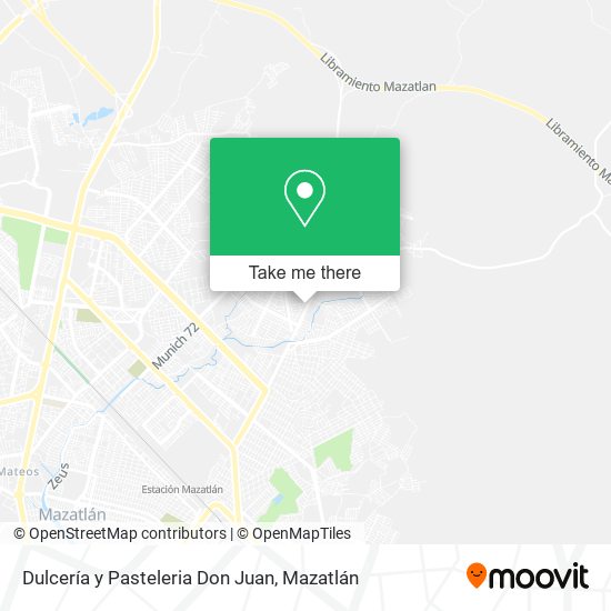 Dulcería y Pasteleria Don Juan map