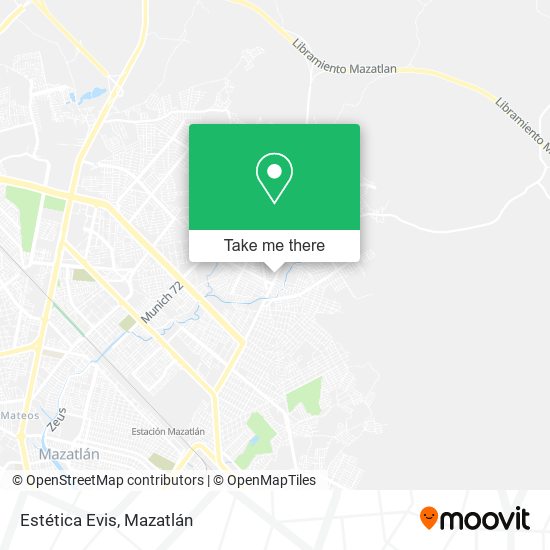 Estética Evis map