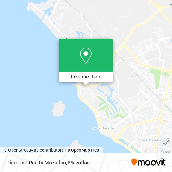 Diamond Realty Mazatlán map