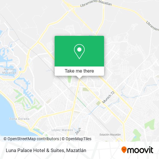 Mapa de Luna Palace Hotel & Suites