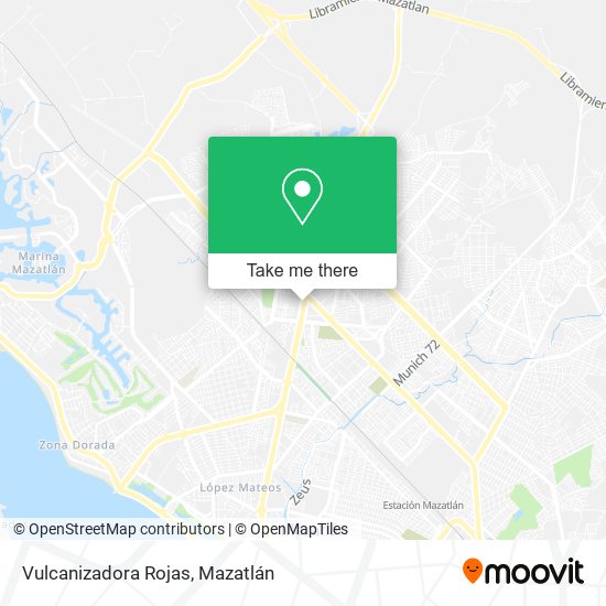 Vulcanizadora Rojas map