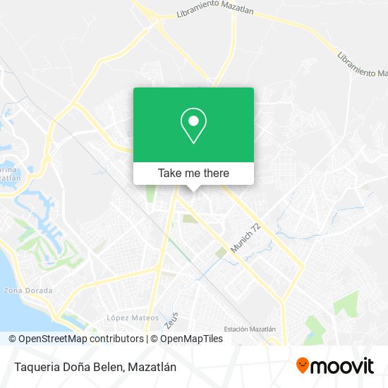 Mapa de Taqueria Doña Belen