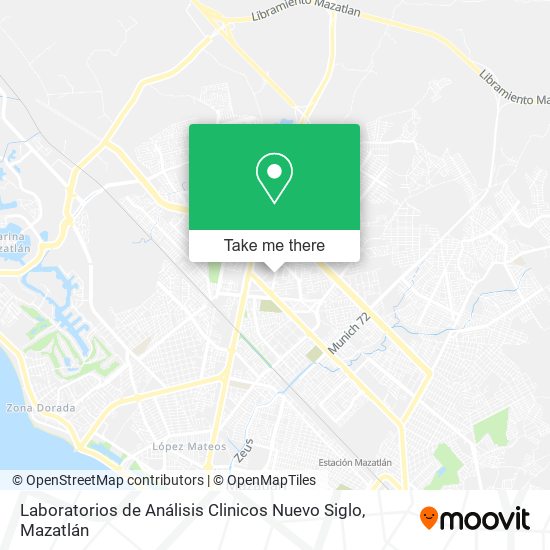 Laboratorios de Análisis Clinicos Nuevo Siglo map