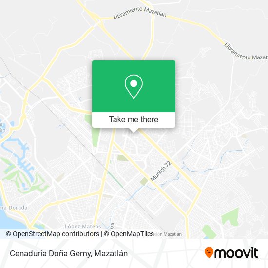Mapa de Cenaduria Doña Gemy