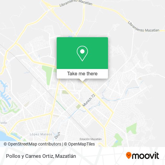 Mapa de Pollos y Carnes Ortiz