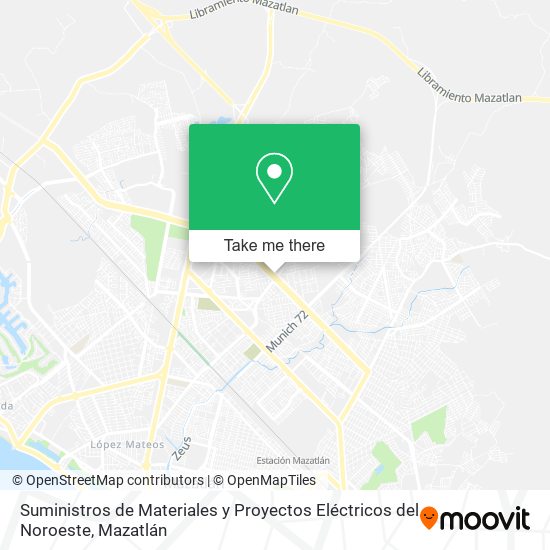 Suministros de Materiales y Proyectos Eléctricos del Noroeste map
