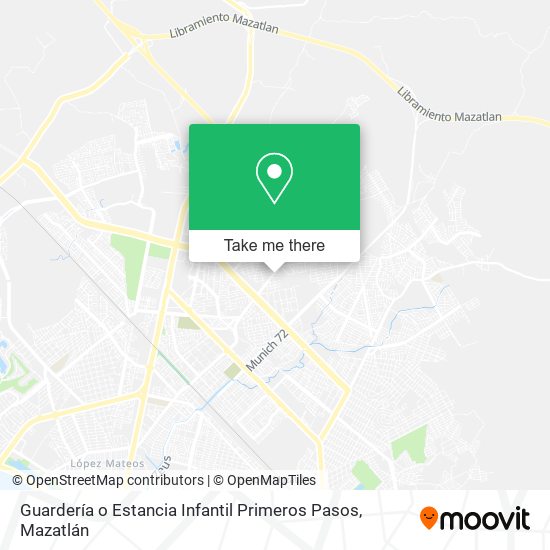 Mapa de Guardería o Estancia Infantil Primeros Pasos