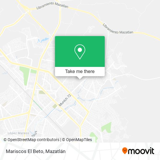 Mariscos El Beto map
