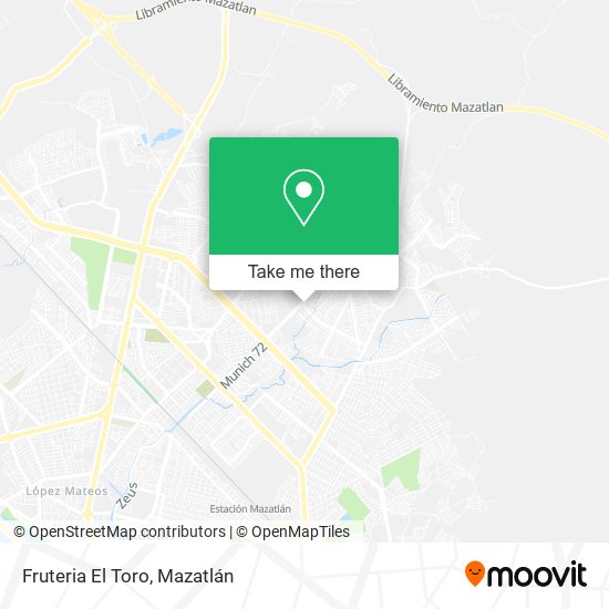 Mapa de Fruteria El Toro
