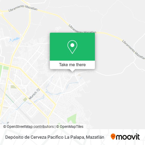 Depósito de Cerveza Pacífico La Palapa map